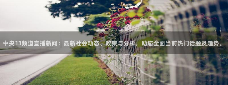 松鼠平台：中央13频道直播新闻：最新社会动态、政策与分析，助您全面当前热门话题及趋势。