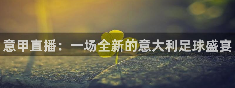 松鼠体育在线直播下载：意甲直播：一场全新的意大利足球盛宴